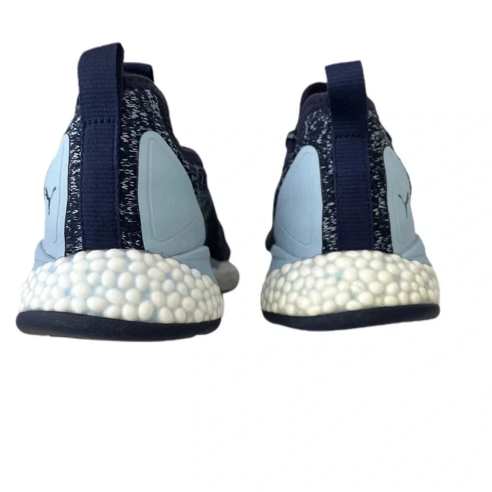 Puma HYBRID Fuego Knit Women's Running Shoes. Size 7 color blue. New in box.